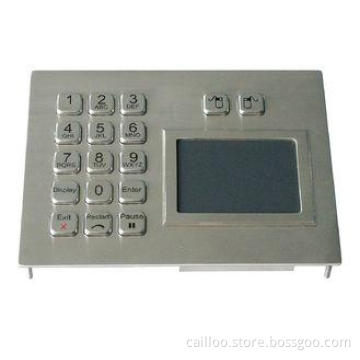 IP65 Metal Industrial Touchpad with 15 Keys Numeric Keypad